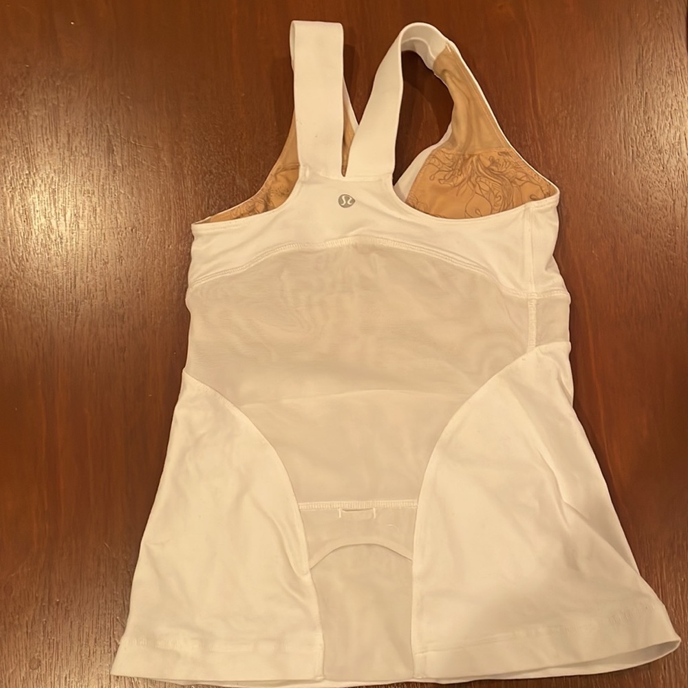 Lululemon white Yoga top